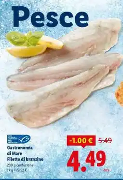 Lidl Filetto di branzino offerta