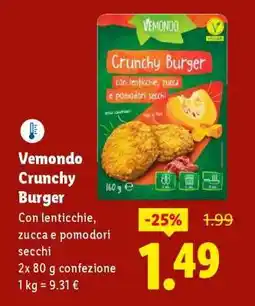 Lidl Vemondo Crunchy Burger offerta
