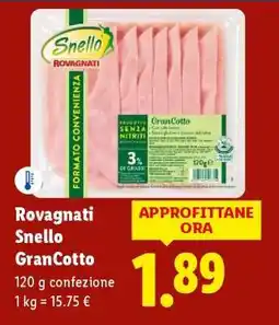 Lidl ROVAGNATI Snello GranCotto offerta