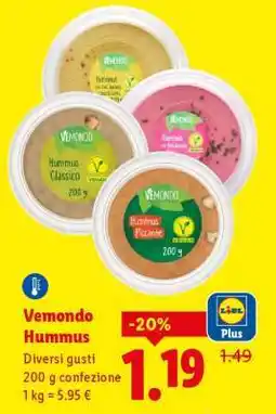 Lidl Vemondo Hummus offerta