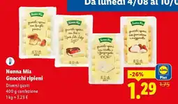 Lidl Nonna Mia Gnocchi ripieni offerta