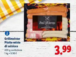 Lidl Grillmeister Piatto misto di salsicce offerta