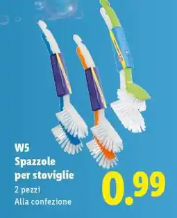 Lidl W5 Spazzole per stoviglie offerta