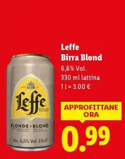 Lidl Leffe Birra Blond offerta