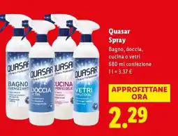 Lidl Quasar Spray offerta