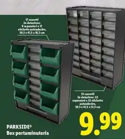 Lidl PARKSIDE Box portaminuteria offerta