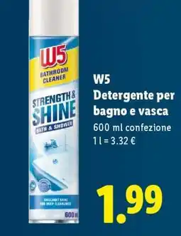 Lidl W5 Detergente per bagno e vasca offerta