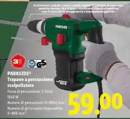 Lidl PARKSIDE Trapano a percussione scalpellatore offerta