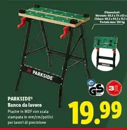Lidl PARKSIDE Banco da lavoro offerta