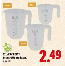 Lidl SILVERCREST Set caraffe graduate, 3 pezzi offerta