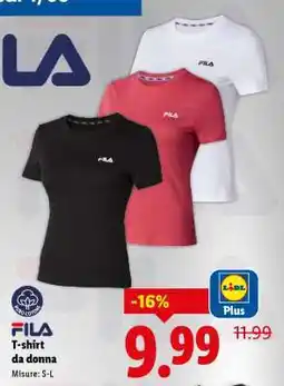 Lidl T-shirt da donna FILA offerta