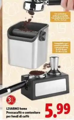 Lidl LIVARNO home Pressacaffè o contenitore per fondi di caffè offerta
