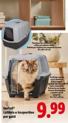 Lidl zoofari Lettiera o trasportino per gatti offerta