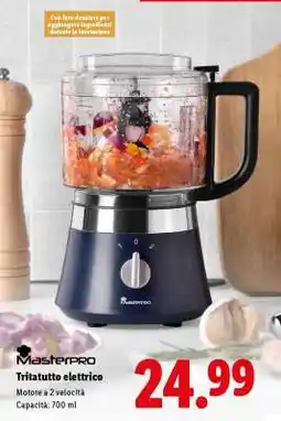 Lidl Masterpro Tritatutto elettrico offerta