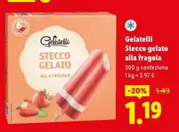 Lidl Gelatelli Stecco gelato alla fragola offerta