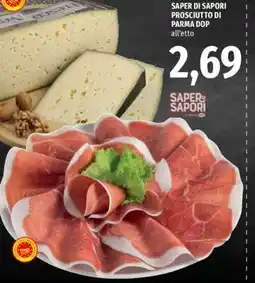 Famila SAPER DI SAPORI prosciutto di Parma DOP offerta