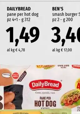 Famila DAILYBREAD pane per hot dog offerta