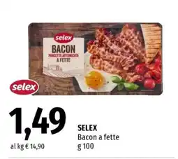 Famila SELEX bacon a fette offerta