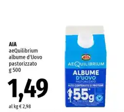 Famila AIA aeQuilibrium albume d'uovo pastorizzato offerta