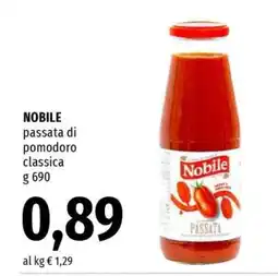 Famila NOBILE Passata di Pomodoro Classica offerta