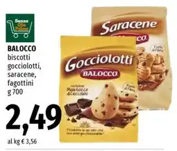 Famila BALOCCO biscotti gocciolotti, saracene, fagottini offerta