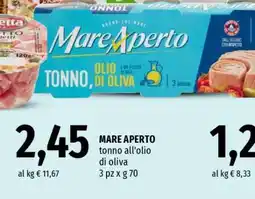 Famila MARE APERTO tonno all'olio di oliva offerta