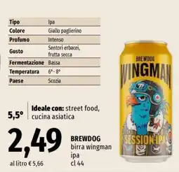 Famila BREWDOG birra wingman ipa cl 44 offerta
