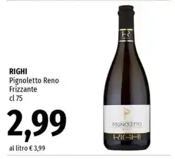 Famila RIGHI Pignoletto Reno Frizzante offerta