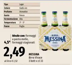 Famila MESSINA Birra Vivace offerta