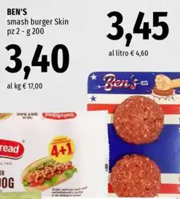 Famila BEN'S smash burger Skin offerta