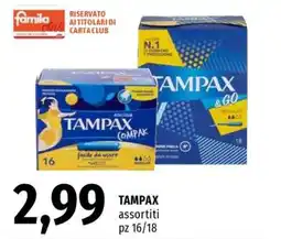 Famila TAMPAX assortiti offerta