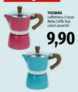 Famila TOGNANA caffettiera 3 tazze offerta