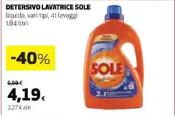 Coop Detersivo Lavatrice Sole offerta