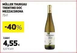 Coop MÜLLER THURGAU TRENTINO DOC MEZZACORONA offerta