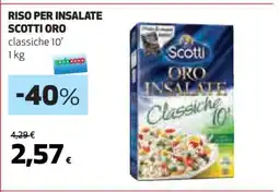 Coop RISO PER INSALATE SCOTTI ORO offerta