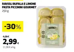 Coop RAVIOLI BUFALA E LIMONE PASTA PICCININI GOURMET offerta