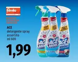 Famila ACE detergente spray assortito offerta