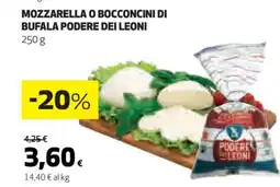 Coop Mozzarella o Bocconcini di Bufala Podere dei Leoni offerta