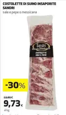 Coop Costolette di Suino Insaporite Sandri offerta