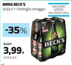 Coop Birra Beck's offerta