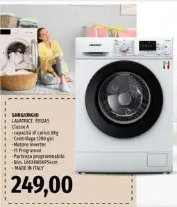 Famila SANGIORGIO LAVATRICE F812A5 offerta