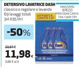 Coop DETERSIVO LAVATRICE DASH offerta
