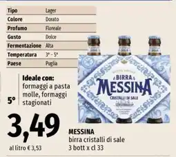 Famila MESSINA Birra Cristalli di Sale offerta