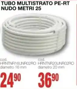 Mondo Brico Tubo multistrato pe-rt nudo metri 25 offerta