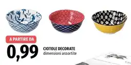 Famila Ciotole Decorate offerta