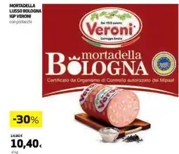 Coop MORTADELLA LUSSO BOLOGNA IGP VERONI offerta