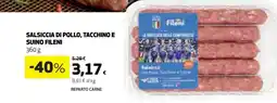 Coop Salsiccia di pollo, tacchino e suino Fileni offerta