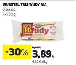 Coop WURSTEL TRIS WUDY AIA offerta