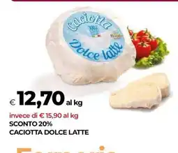 Coop CACIOTTA DOLCE LATTE offerta