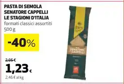 Coop PASTA DI SEMOLA SENATORE CAPPELLI LE STAGIONI D'ITALIA offerta
